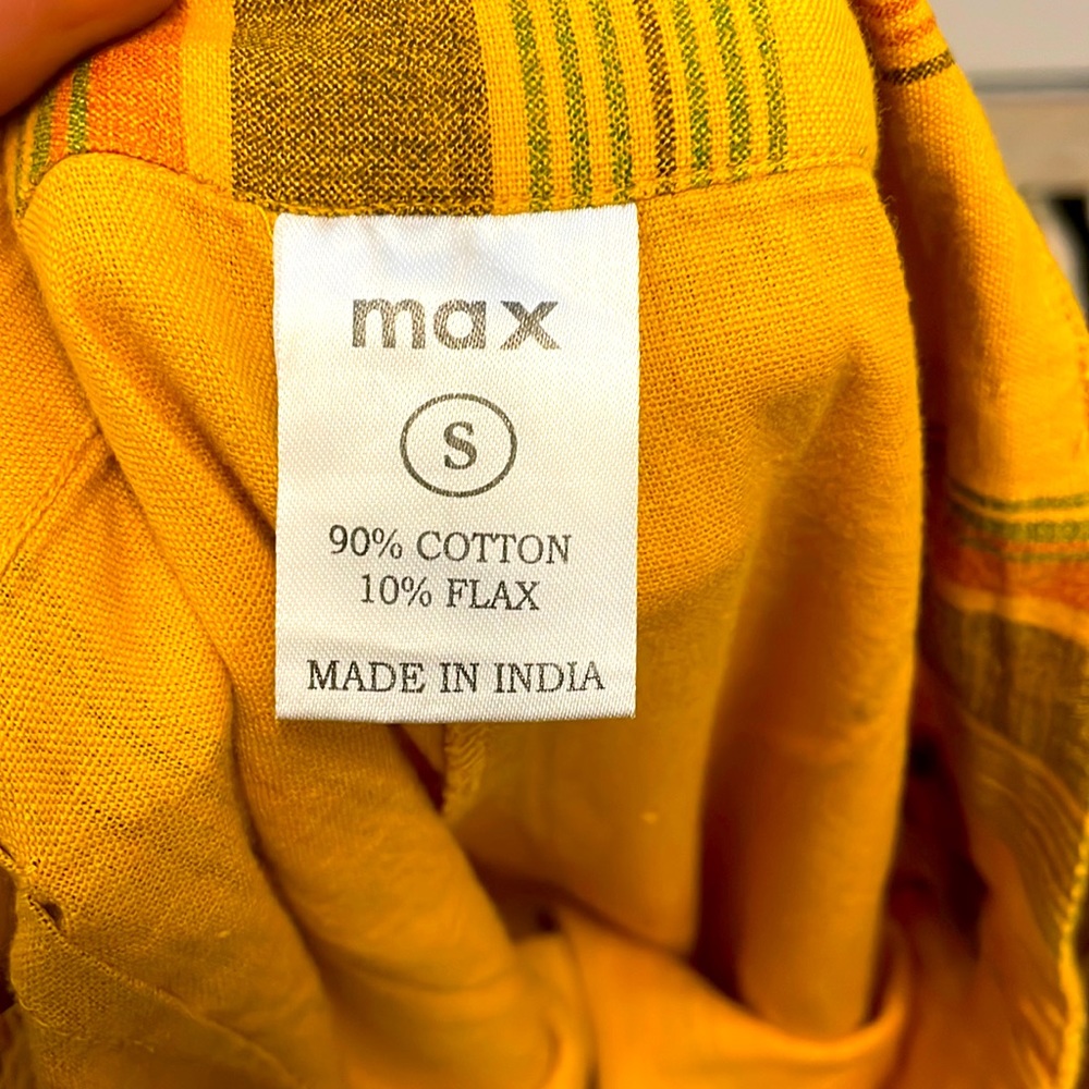 MAX Button Side Slit Cotton Pants Size S 😘 - Picture 2 of 11